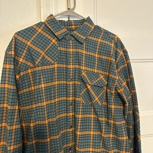 Howler Brothers Plaid Shirt - Teal and Mustard